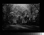 [Gothic Revival Gate], Walker Evans  American, Film negative