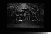 [Second Empire House with Trees and Telephone Lines, Belmont, Massachusetts], Walker Evans  American, Film negative