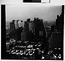 [Cityscape with Step-Back Buildings, New York City], Walker Evans  American, Film negative