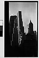 [Cityscape with Step-Back Building, New York City], Walker Evans  American, Film negative