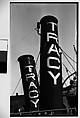 [Painted Smokestacks: "TRACY", New York City], Walker Evans  American, Film negative