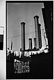 [Smokestacks and Clotheslines], Walker Evans  American, Film negative