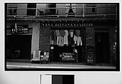 [Clothing Shopfront Façade, Havana], Walker Evans  American, Film negative