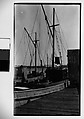 [Fishing Boat Moored at Dock], Walker Evans  American, Film negative