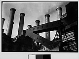 [Factory and Smokestacks, New York City], Walker Evans  American, Film negative