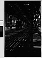 [Street Scene Beneath Elevated Train Tracks, New York City], Walker Evans  American, Film negative