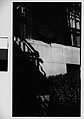 [Sign on Apartment Building Facade: "Rooms with Bath for Gentlemen", New York City], Walker Evans  American, Film negative