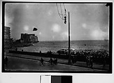 [Boulevard along the Mediterranean, Possibly Naples, Italy], Walker Evans  American, Film negative