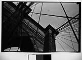 [Brooklyn Bridge Tower and Cables, New York City], Walker Evans  American, Film negative
