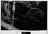[Ship Rigging and Tackle Detail, Possibly Fulton Market Docks, New York], Walker Evans  American, Film negative
