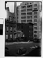 [View from Across Street of Evans's Apartment House, 48 Columbia Heights, Brooklyn, New York], Walker Evans  American, Film negative