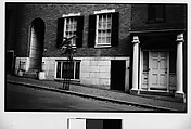 [Town Houses on Sloping Street, Possibly Beacon Hill, Boston, Massachusetts], Walker Evans  American, Film negative