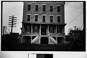 [Bartlett House Hotel Façade, Ghent, New York], Walker Evans  American, Film negative