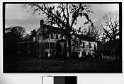 [Wooden House in Field on Raised Foundation, Southeastern U.S.], Walker Evans  American, Film negative