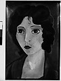 [Painting of a Woman in the Style of Marie Laurencin, Possibly Elisabeth Skolle by Hanns Skolle], Walker Evans  American, Film negative