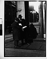 [Two Men in Front of a Bank, New York City], Walker Evans  American, Film negative