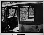 [Junked Automobile Cab in Snow], Walker Evans  American, Film negative