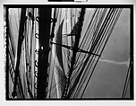 [South Seas: Mast, Sail, and Rigging of Cressida], Walker Evans  American, Film negative