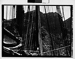 [South Seas: Mast and Rigging of Cressida in Front of Mountain Range], Walker Evans  American, Film negative