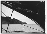 [South Seas: Ship's Prow and Shoreline (Cressida?)], Walker Evans  American, Film negative