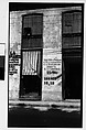 [Barber Shop "La Confianza" Façade, Havana], Walker Evans  American, Film negative