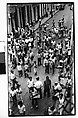 [Crowd of Men on Street, From Above, Havana], Walker Evans  American, Film negative