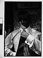 [Two 35mm Film Frames: Window Display of Mannequins in Front of Advertisement for 