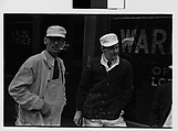 [Two 35mm Film Frames: Two Cloaked Figures on Street, From Behind, and Two Men on Sidewalk, New York City], Walker Evans (American, St. Louis, Missouri 1903–1975 New Haven, Connecticut), Film negative