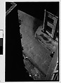 [Three 35mm Film Frames: View from Window of Corner Building and Cobblestone Street, Brooklyn?, New York], Walker Evans (American, St. Louis, Missouri 1903–1975 New Haven, Connecticut), Film negative
