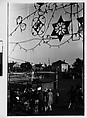[Three 35mm Film Frames: Fairground Scenes with Hanging Electric Lights and Children on Swing Set], Walker Evans (American, St. Louis, Missouri 1903–1975 New Haven, Connecticut), Film negative