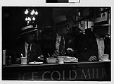 [Three 35mm Film Frames: Men Eating at Lunch Counter Window, Lexington Avenue, New York City], Walker Evans (American, St. Louis, Missouri 1903–1975 New Haven, Connecticut), Film negative