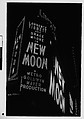 [Three 35mm Film Frames: Neon Sign at Night for 