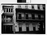 [Two 35mm Film Frames: Hotel Façade with Second-Story Cast-Iron Porch, Southeastern U.S.], Walker Evans (American, St. Louis, Missouri 1903–1975 New Haven, Connecticut), Film negative