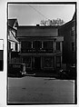 [Three 35mm Film Frames: Saake's Drugstore, Probably Millerton, New York; Partial View of Farm Buildings and Street, New York State; Parked Car on Main Street, New York State], Walker Evans (American, St. Louis, Missouri 1903–1975 New Haven, Connecticut), Film negative