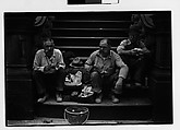 [Two 35mm Film Frames: Workers Eating Lunch on Stoop, New York City], Walker Evans (American, St. Louis, Missouri 1903–1975 New Haven, Connecticut), Film negative