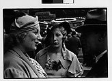 [Three 35mm Film Frames: Two Women and Man in Conversation on Street, New York City], Walker Evans (American, St. Louis, Missouri 1903–1975 New Haven, Connecticut), Film negative