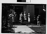 [Two 35mm Film Frames: People Leaving Church, Probably Vicinity Danbury, Connecticut], Walker Evans (American, St. Louis, Missouri 1903–1975 New Haven, Connecticut), Film negative