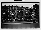 [Two 35mm Film Frames: Crowd in Front of Tenement Buildings, New York City], Walker Evans (American, St. Louis, Missouri 1903–1975 New Haven, Connecticut), Film negative