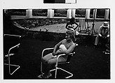 [Two 35mm Film Frames: Woman in Bathingsuit Seated in Tubular Chair at Country Club?], Walker Evans (American, St. Louis, Missouri 1903–1975 New Haven, Connecticut), Film negative