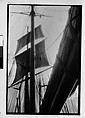 [Three 35mm Film Frames: South Seas: Cressida Sailors, Sails, Mast, and Rigging], Walker Evans (American, St. Louis, Missouri 1903–1975 New Haven, Connecticut), Film negative