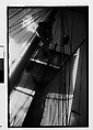 [Three 35mm Film Frames: South Seas: Cressida Sails and Mast with Sailor on Ladder], Walker Evans (American, St. Louis, Missouri 1903–1975 New Haven, Connecticut), Film negative