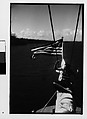 [Five 35mm Film Frames: South Seas: Isabelle Jennings Seated on Cressida Prow, Unidentified Man on Cressida Deck, and Steamship F. H. Bedford Jr.], Walker Evans (American, St. Louis, Missouri 1903–1975 New Haven, Connecticut), Film negative