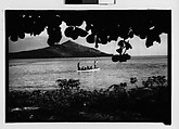 [Five 35mm Film Frames: South Seas: Unidentified Group on Shore, Unidentified Man in Sarong on Shore, Polly Campbell on Deck of Cressida, Boat in Harbor Through Plantings, From Shore], Walker Evans (American, St. Louis, Missouri 1903–1975 New Haven, Connecticut), Film negative