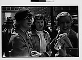[Two 35mm Film Frames: Three Women in Conversation on Street, New York City?], Walker Evans (American, St. Louis, Missouri 1903–1975 New Haven, Connecticut), Film negative