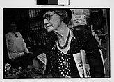 [Two 35mm Film Frames: Old Woman Outside Main Street Grocery Store, Ossining, New York], Walker Evans (American, St. Louis, Missouri 1903–1975 New Haven, Connecticut), Film negative