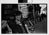 [Two 35mm Film Frames: Old Woman Outside Main Street Grocery Store, Main Street Sidewalk, Ossining, New York], Walker Evans (American, St. Louis, Missouri 1903–1975 New Haven, Connecticut), Film negative