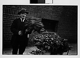 [Two 35mm Film Frames: Vendor with Flowers in Baby Carriage on Sidewalk], Walker Evans (American, St. Louis, Missouri 1903–1975 New Haven, Connecticut), Film negative