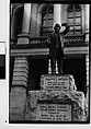 [Five 35mm Film Frames: Statue of Thomas E. Watson in Front of State Capitol Building, E.J. Foy Tire Company Façade with Parked Cars, Painted Butcher Shop Sign, Atlanta, Georgia], Walker Evans (American, St. Louis, Missouri 1903–1975 New Haven, Connecticut), Film negative