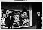 [Five 35mm Film Frames: Man on Sidewalk, in Front of Movie Poster, Vicksburg or New Orleans], Walker Evans (American, St. Louis, Missouri 1903–1975 New Haven, Connecticut), Film negative