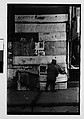 [Five 35mm Film Frames: Graffiti on Wall, Man and Boxes in Front of Graffiti-Covered Wall, Chalk Drawing, New York City], Walker Evans (American, St. Louis, Missouri 1903–1975 New Haven, Connecticut), Film negative